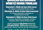 Bayramda Ekmeksiz Kalmak Yok: Akşehir’de Nöbetçi Fırınlar Açık!