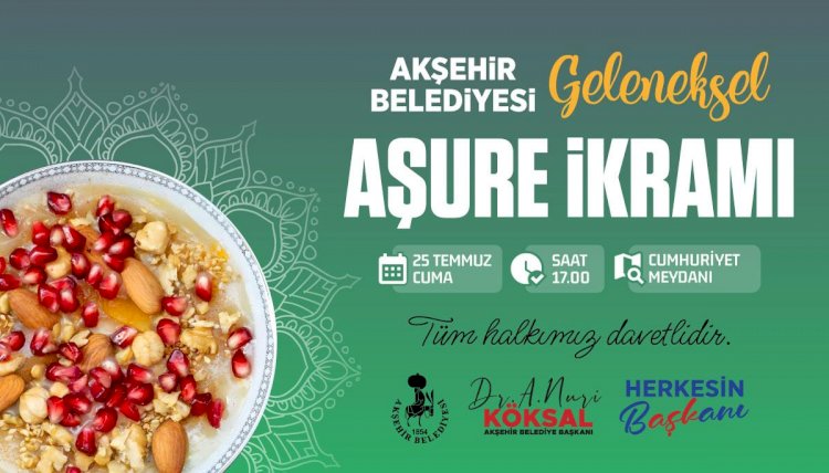 Akşehir'de Aşure Bereketi Cumhuriyet Meydanı'na Taşınıyor