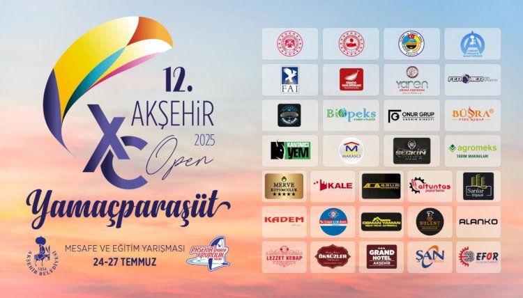 12. Akşehir XC Open Yamaç Paraşüt Yarışması Başlıyor!
