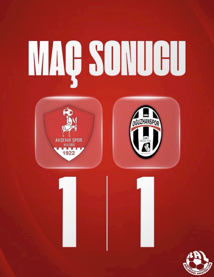 Sarayönü’nde Nefes Kesen Maç: 1922 Akşehirspor 1 – Bucak Belediye Oğuzhanspor 1